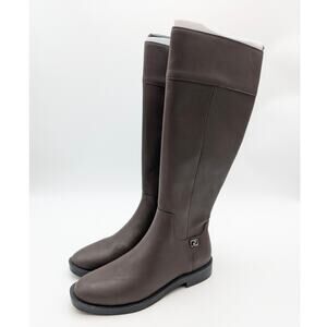 Aerosoles Taba Knee High Boots Side Zip Women's Dark Brown Size US5M EU36